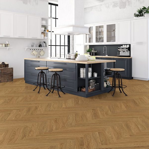 Weaveley Light Oak Rigid Core Click LVT Herringbone