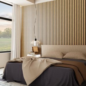 2.4m Lux Natural Oak Wall Panel