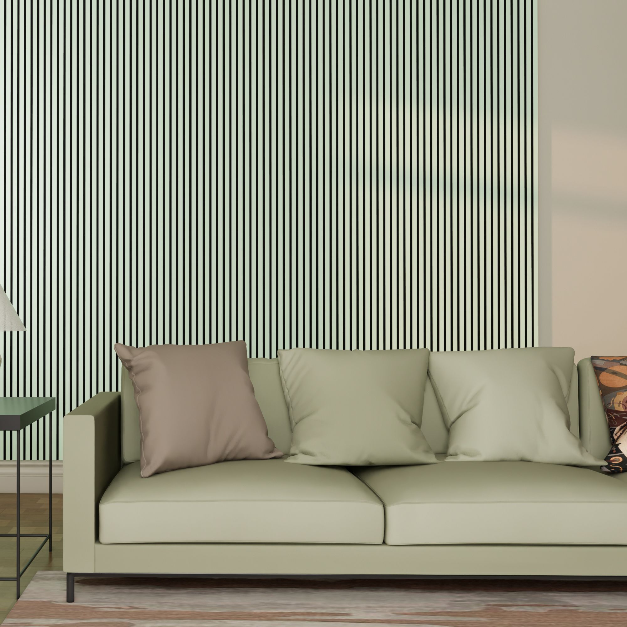 Melamine Sage Green Acoustic Wall Panel - Image 3