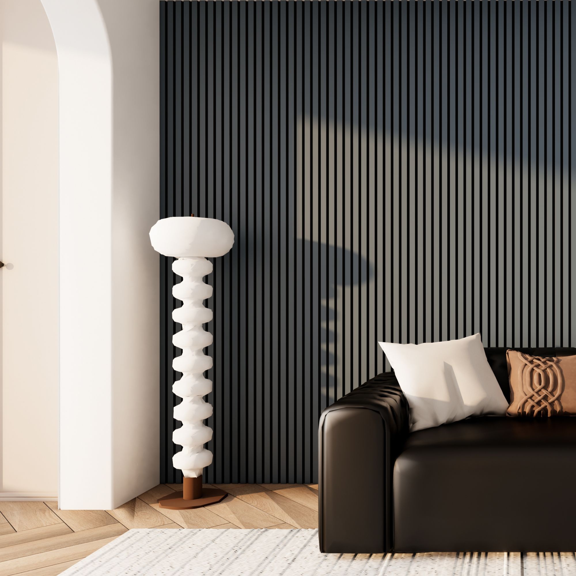 Melamine Smokey Blue Acoustic Wall Panel - Image 3