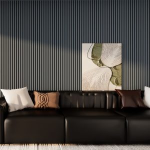 Melamine Smokey Blue Acoustic Wall Panel