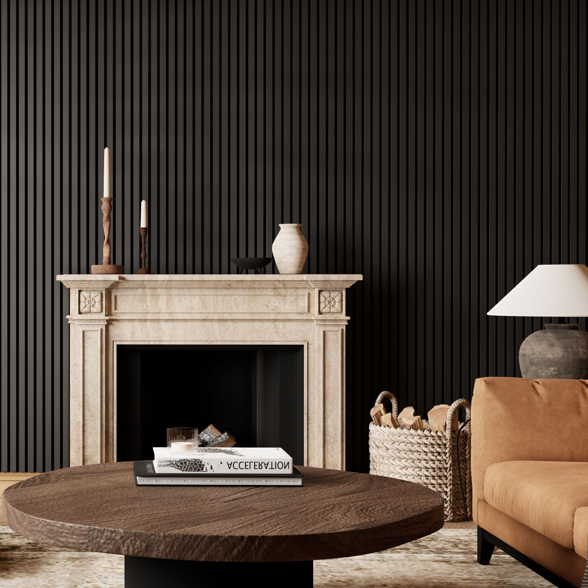 Melamine Lustrous Black Acoustic Wall Panel - Image 3